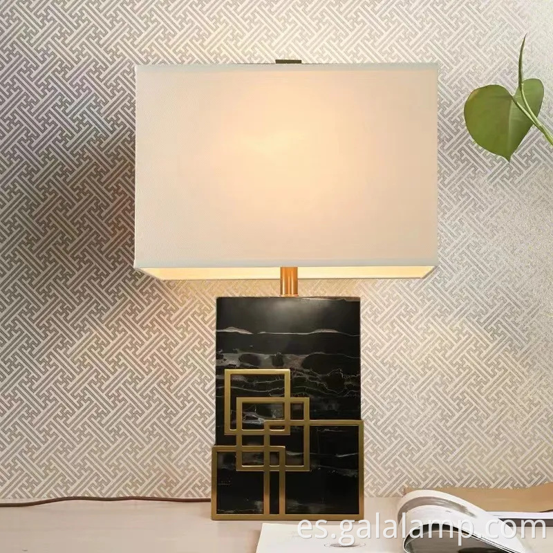 Elegante lámpara de mesa de mármol para la sala de estar y la decoración de la habitación